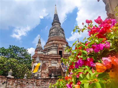 Ayutthaya mit Wat Phra Ram Tempel